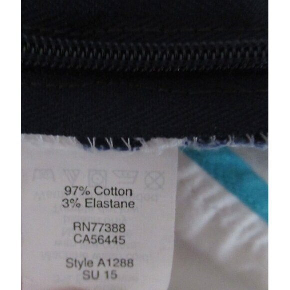 J Crew Shorts 14 Blue Print Flat Front Preppy Side Zip - Picture 4 of 4